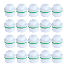 20 Pack Strong Threaded End Caps Heat-Four corners of 4 mi