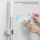 Drill Complimentary Bathroom Wall Fasteners With Strong Adhesive 6