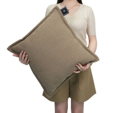 Practical Heating Pillow 42cm Soft Velvet-Almond color