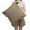 Practical Heating Pillow 42cm Soft Velvet-Almond color 1