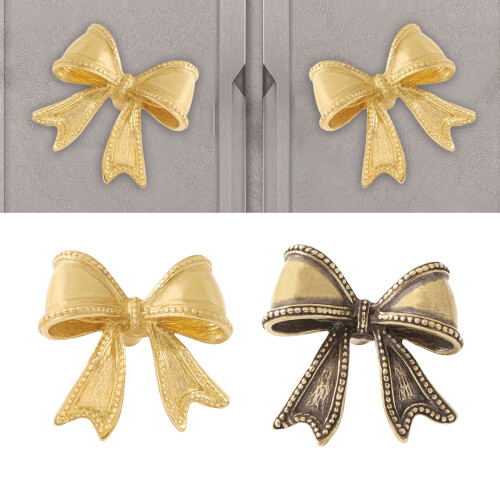 Antique Brasses Bows Door Handle Rusts-Make old colors 1