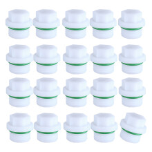 Pack of 20  Plastic Threaded Pipe Plugs 4-Hexagon 4 minute wir
