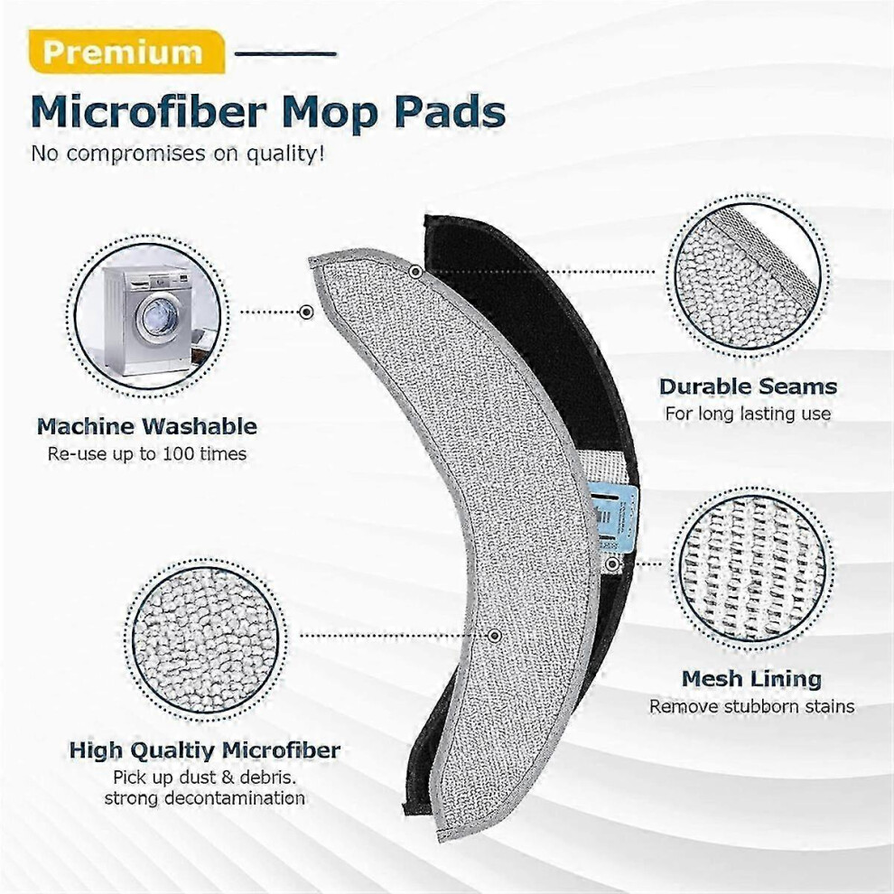 Kikidex (As Show, One Size) For Combo J7+/ J9+ Autom Suction Mop Robot Washable Mops Water Tank Filters
