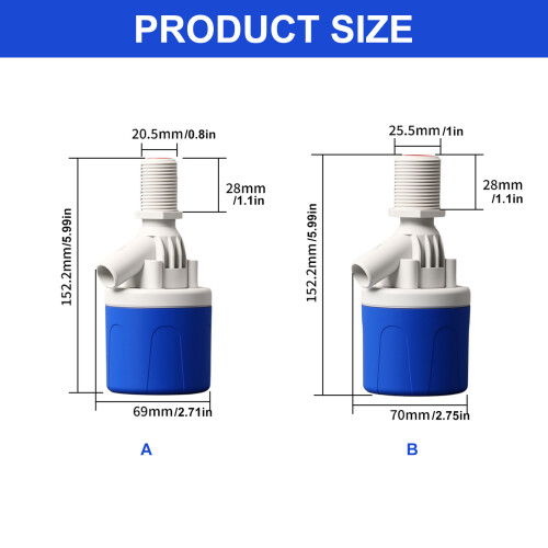 Corrosion Resistant Float Valves Automatic Water Flows-4 points 2