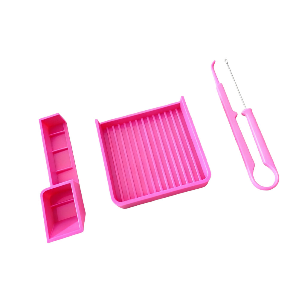 Sturdy Heat Resistant Calibration Tray For Beads-Rose Pink 7754000274444