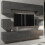 Creative Furniture Panorama Wall TV Unit - Dark Grey with Gloss Doors 3