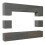 Creative Furniture Panorama Wall TV Unit - Dark Grey with Gloss Doors 6