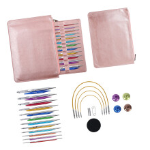 12Pairs Interchangeable Aluminum Circular Knitting Needle