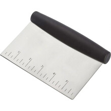 (As show, One size) Stainless steel baker's dough cutter