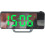 LED Projection Alarm Clock Bedside Digital, 12/24 Hour Auto Dimming, Temperature Display, Electronic Lock, Green Light 3