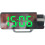 LED Projection Alarm Clock Bedside Digital, 12/24 Hour Auto Dimming, Temperature Display, Electronic Lock, Green Light 2