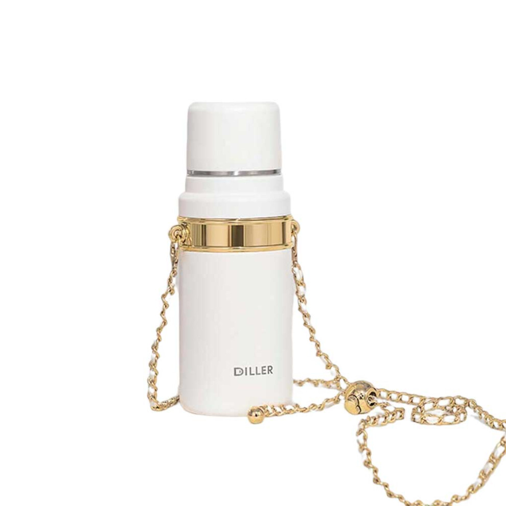 (White) Straw Vacuum 3 in 1 550ml Solid Color Vacuums with Crossbody Chain-image-OPC-PMRCNYM-NEW