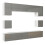 Creative Furniture Panorama Wall TV Unit - White & Grey Gloss Doors 6