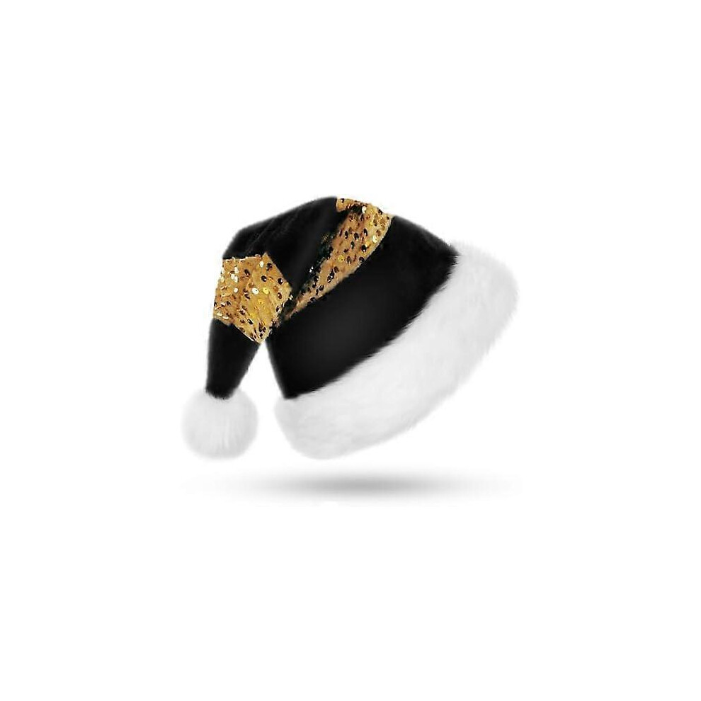 Kikidex (As Show, One Size) Christmas Hat Santa Hat Thick Fur Edge Made Of Plush Santa Hat Christmas Hat For Adults Santa Hat Connect