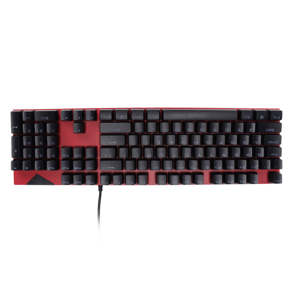 Mechanical Hot Swap Rgb Keyboard 104 Keys Usb Home Office Gaming Red 5031358032677