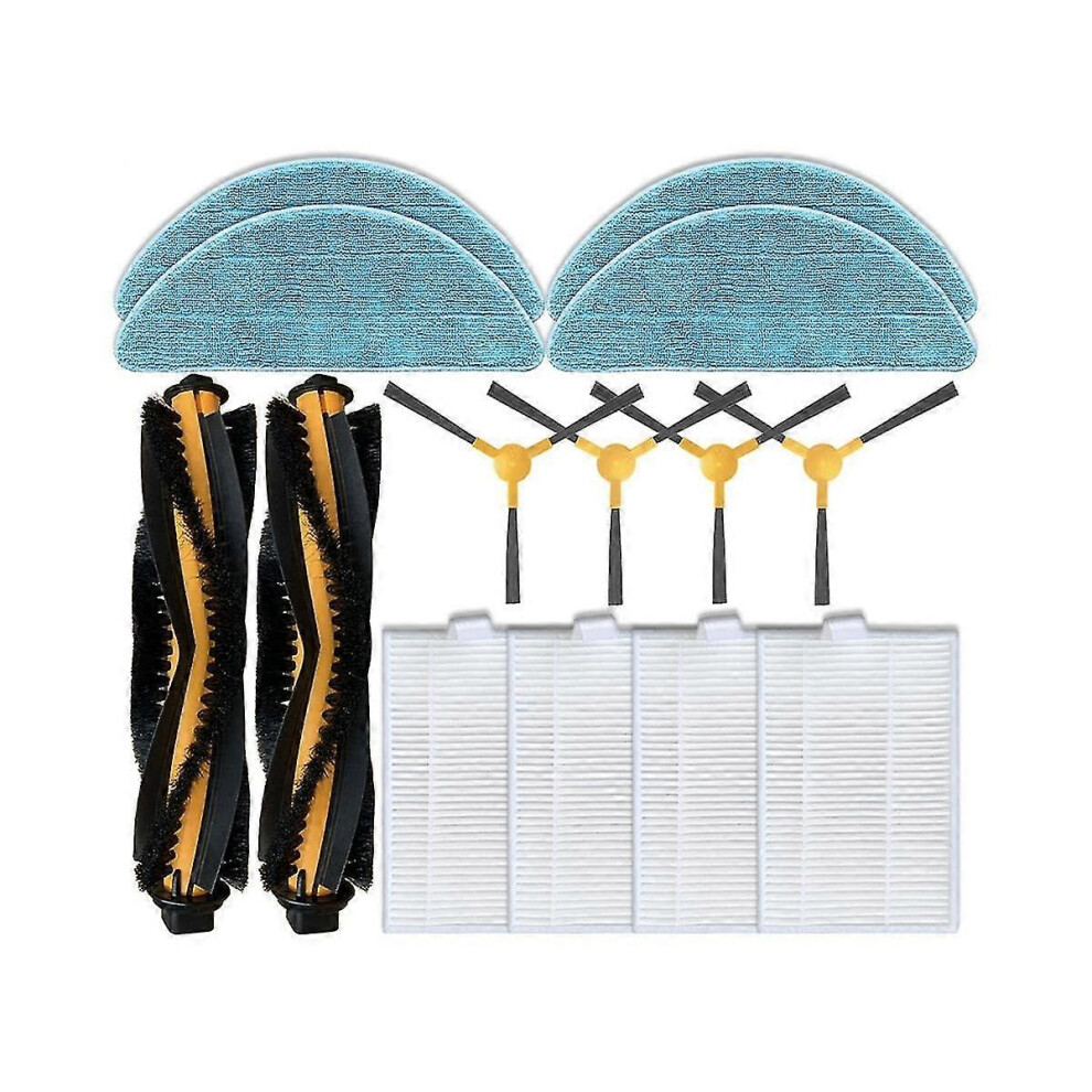 Kikidex (As Show, One Size) For C30b Xr500 E30, For 800T 820T 830T 820S Robot Vacuum Parts Hepa Filter Main Side Brush Mop Clot