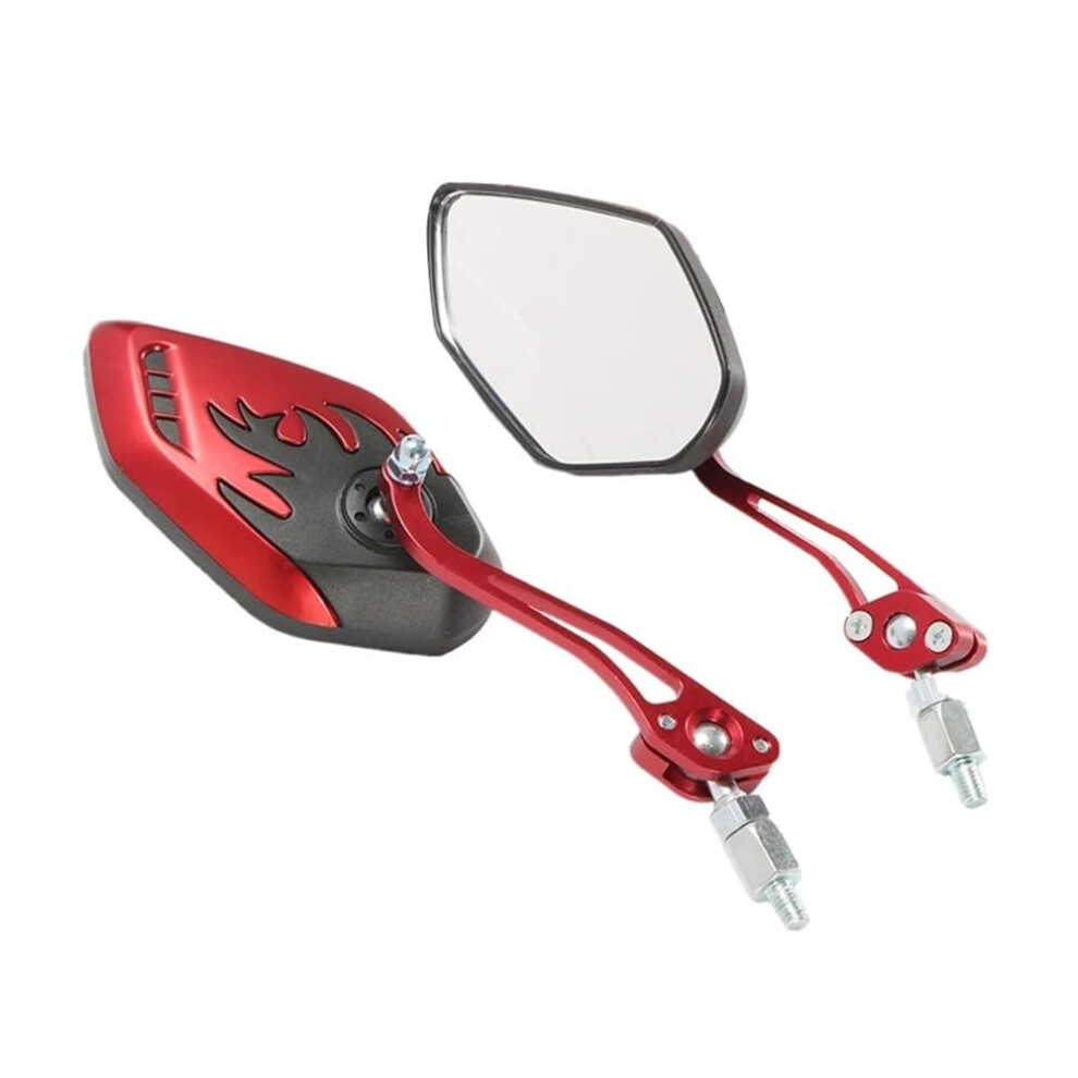 Motorbike Handlebar Mirror Rear View Mirror Side Mirror For Motorcycles Universal Fit Red 9339159003268