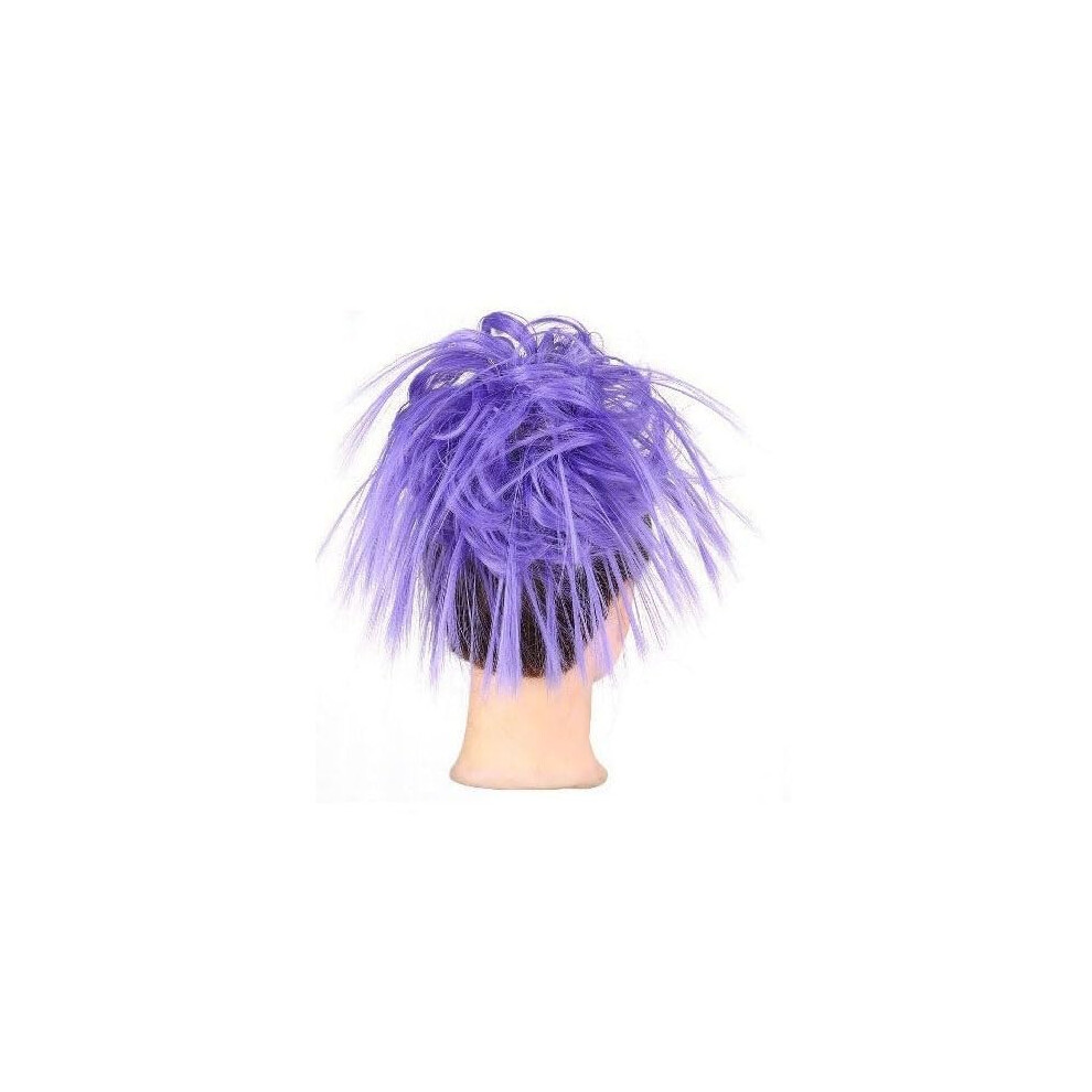 Unisex Hair Bun Extensions Ponytail Tousled Updo Messy Bun Hair Piece Synthetic Elastic Band Color Q17 Pu For Women