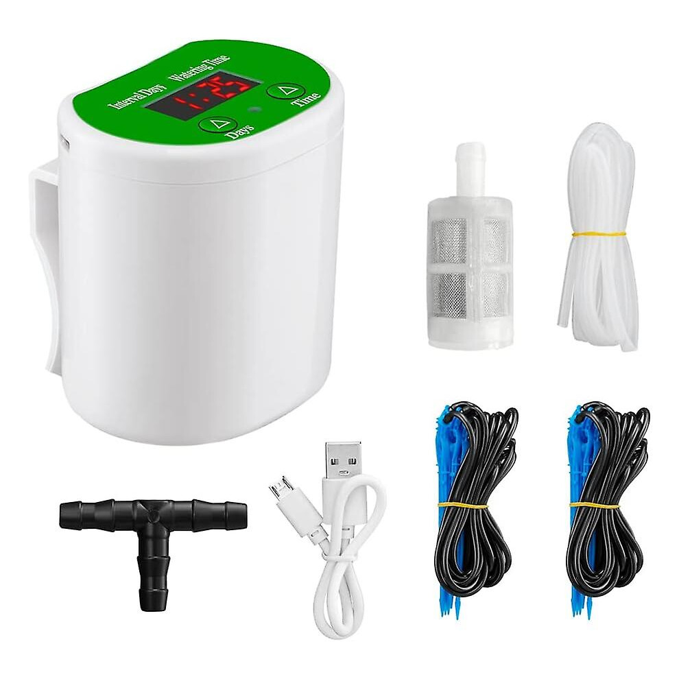 Kikidex (As Show, One Size) Garden Irrigation Kit - Automatic Watering - Usb Rechargeable, 1Pc
