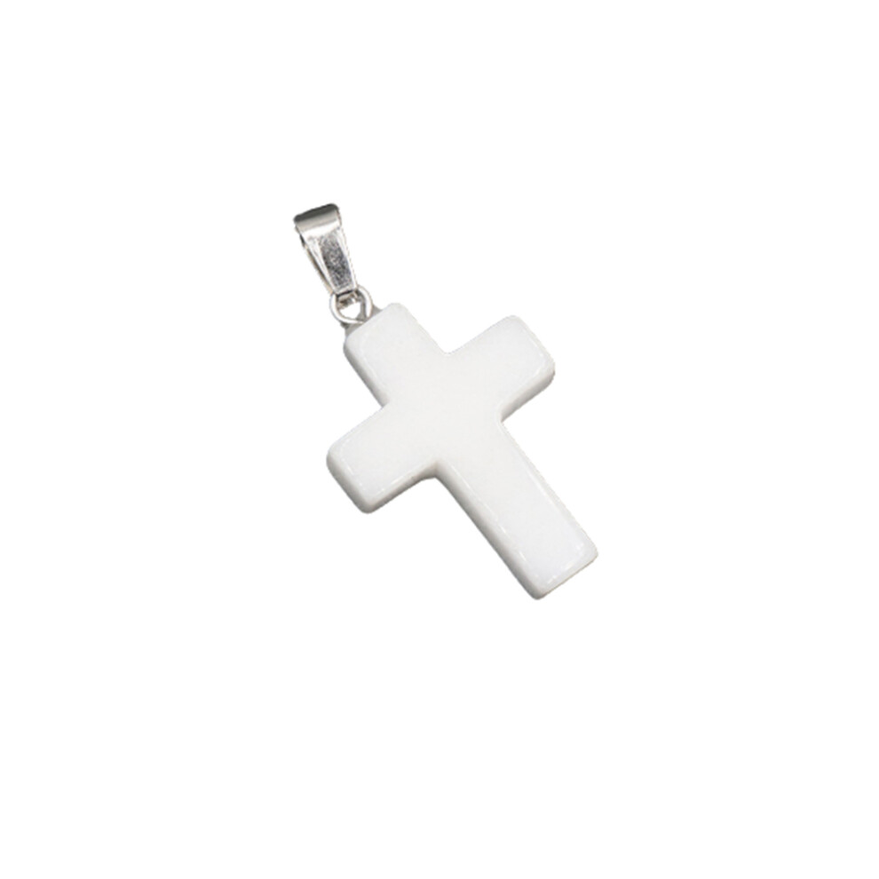 Quartz Crosses Pendants Charming Stone Jewelry All-match Pendant Gift-image-OPC-PMRCV5Q-NEW
