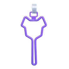 Waste Bag For Carrier Clip - Adjustable Attachment, Lightweight Hands-Free Holder, Purple, Fits Any Dog Leash