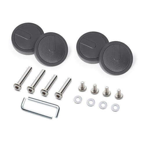 4PCS leise rollende Gepäckräder Praktisches-64Modell