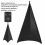 Heavy Duty Polyester Speaker Tripod Cover Adjustable with Buckle for Stage Use 6
