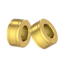 2Pcs Fahrräder Disc Bremse Spacer Ersatz Bremse Metall-Gold