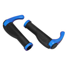 2 Stück Gummi- und Stahl-Handlebar-Griffset für Mountainbikes Blau, 2,3 cm Schnittstelle