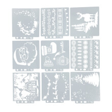 9Pcs Reusable PET Mandala Stencils for Painting, Cake & Decor