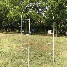 Black/White Garden Arch Arbors Trellis for Outdoor Wedding Ceremony, 2.4*1.4m