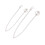 2 Pezzi Metallo Punk Hip Hop 40Cm 45Cm 10