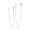 2 Pezzi Metallo Punk Hip Hop 40Cm 45Cm 9