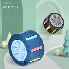 3D Zylinder Würfel Puzzle Magischer Bohnen Dreh- & Schiebespiel Stressabbau für Kinder