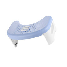 Huishoudelijk toilet voetenbankje Hurken Tool-blauw en wit