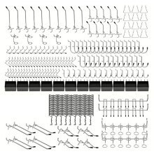 300-delige Peg Board-haakset Zware metalen ophanghaak voor