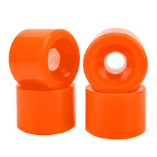 4 Stück Scooter-Räder, Orange, PU, 70x51mm, HR-78A, langlebig & sicher