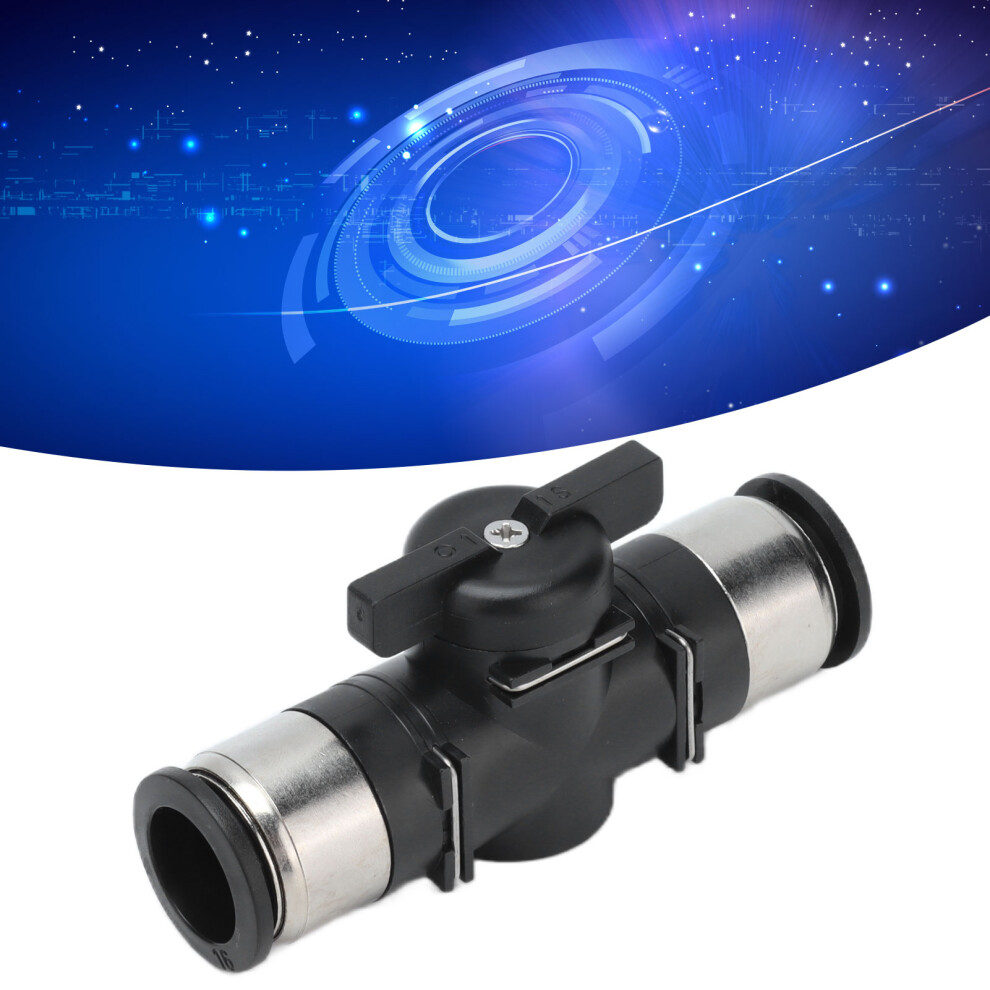 Push To Connect Pneumatic Ball Valve Quick Release Air Piping 1/4Â Brass 8481358037498