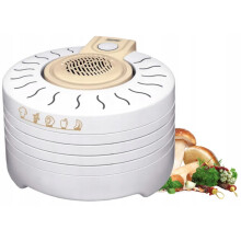 Sähkösuodatin, 4 laajennettavaa 28 cm:n tasoa MPM MSG-03 250W Valkoinen