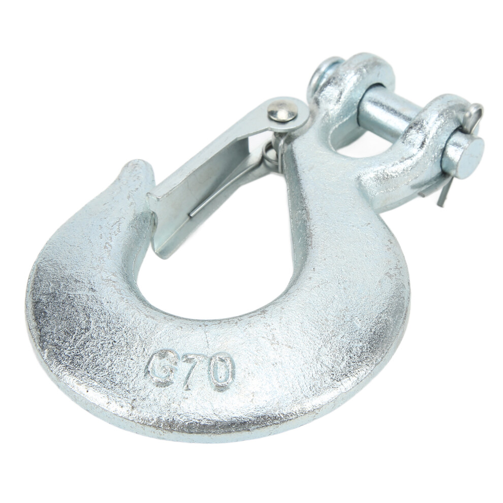 Durable 3/8In Winch Hook With Safety Latch 1In Gap 18000Lbs Load 3111358039349