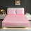 (CREAM, DOUBLE) Satin Fitted Sheet Set with 2 Pillowcases - Ultra-Soft, Deep Pockets, Machine Washable 3