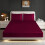 (SILVER, SINGLE) Satin Fitted Sheet Set with 2 Pillowcases - Ultra-Soft, Deep Pockets, Machine Washable 6