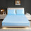(SILVER, DOUBLE) Satin Fitted Sheet Set with 2 Pillowcases - Ultra-Soft, Deep Pockets, Machine Washable 14