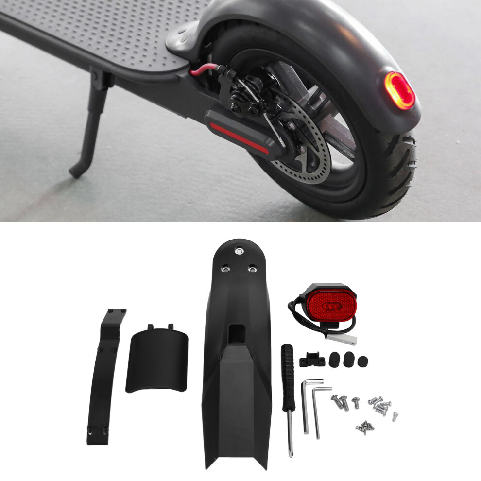 Rear Mudguard & Taillight Kit For Xiaomi Pro2 Electric Scooter Black 8721358040297