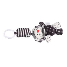 Stroller Baby Rattle &amp; Wind Chimes Toys Black &amp; White Stripes Plush for Infants