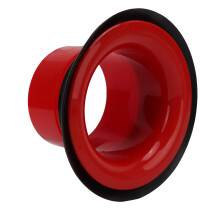 ABS-Gummi-Trommel-Kick-Verstärker, Rot, 10,5 cm Höhe & 10,6 cm Innendurchmesser