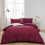 (Blue, Single) Classic Satin Stripe Duvet Cover Set with Pillowcase Soft Breathable Flat Weave Double Grey Bedding Sets, Solid Pattern, Hypoallergenic 9