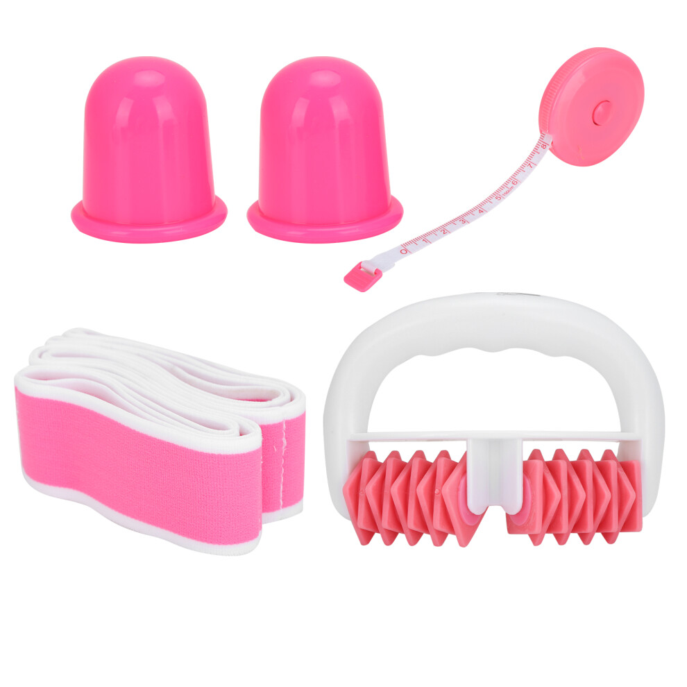 Silicone Massage Roller Set with Stretching Strap & Cupping Cups-image-OPC-PMRDC8R-NEW