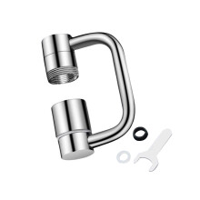 Strong Rotate Faucet Extension Arm with 360-1 double gear