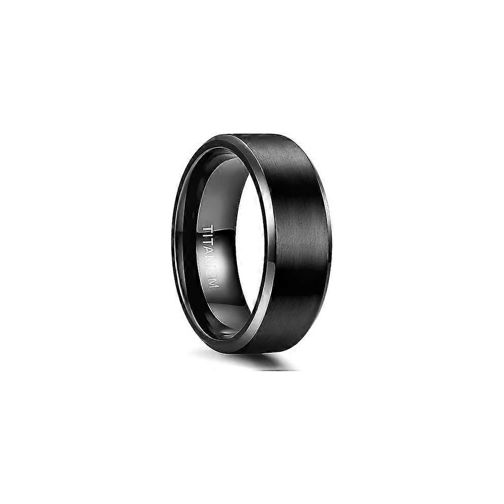 Kikidex (As Show, One Size) Titanium Rings 4Mm 6Mm 8Mm 10Mm Wedding Band In Comfort Fit Matte For Men Women Size 3-15